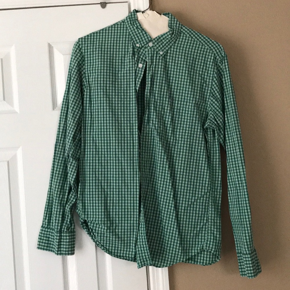 Checkered button down